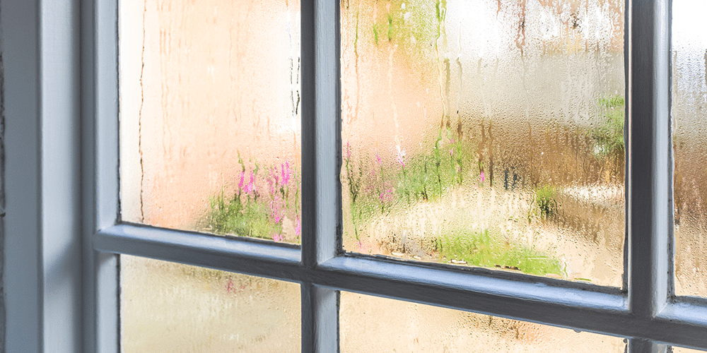 Fix High Humidity Residential window fogged over by condensation.